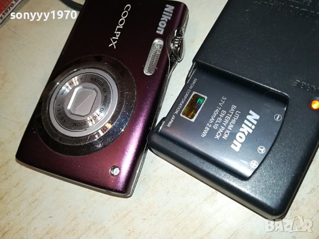 NIKON+ЗАРЯДНО И БАТЕРИЯ 0610231636, снимка 17 - Фотоапарати - 42460524