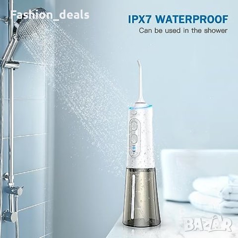 Нов Безкабелен Орален Ирригатор - 360° Въртене, IPX7, Голям Капацитет, снимка 5 - Други - 42775453