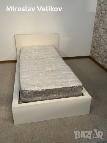 Единично легло с подматрачна рамка и матрак , снимка 6 - Спални и легла - 44247168