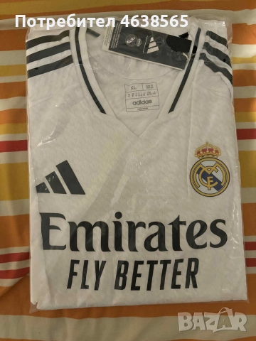 Нова футболна фланелка adidas REAL H JSY AU 2024/2025, снимка 7 - Футбол - 52878916