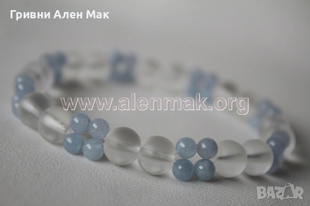 Гривна Нежен бриз от естествени камъни, снимка 2 - Гривни - 53990968