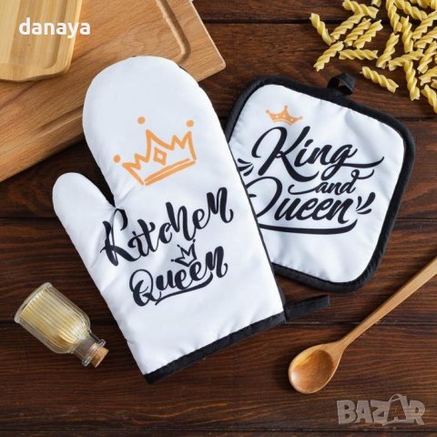 2976 Комплект кухненска ръкавица и ръкохватка Kitchen Queen