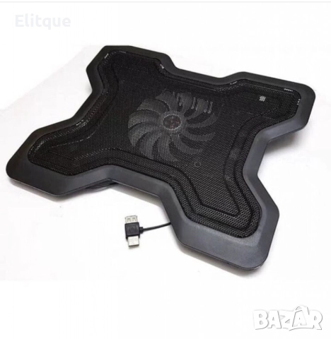 Охладител за лаптоп – Мощно охлаждане с безшумен вентилатор и RGB ефект, снимка 3 - Други стоки за дома - 52630442