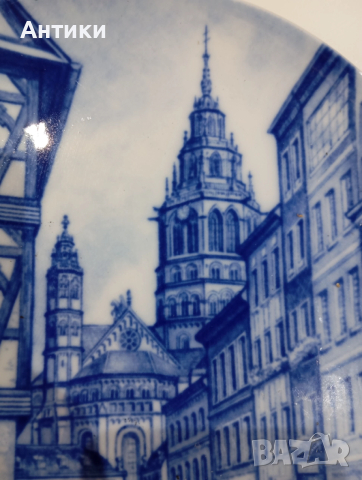 Порцеланова стара маркирана чиния за стена , снимка 6 - Декорация за дома - 52642776