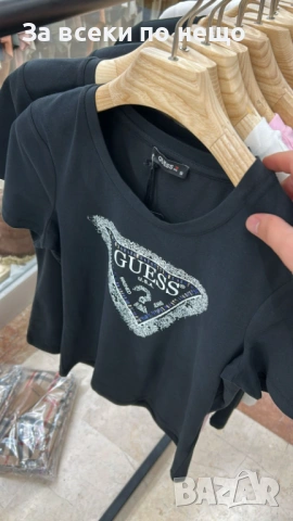 Guess Дамска Тениска👚Дамска Блуза С Къс Ръкав Гес - Различни Цветове Код E. Fashion-78, снимка 3 - Тениски - 53933662