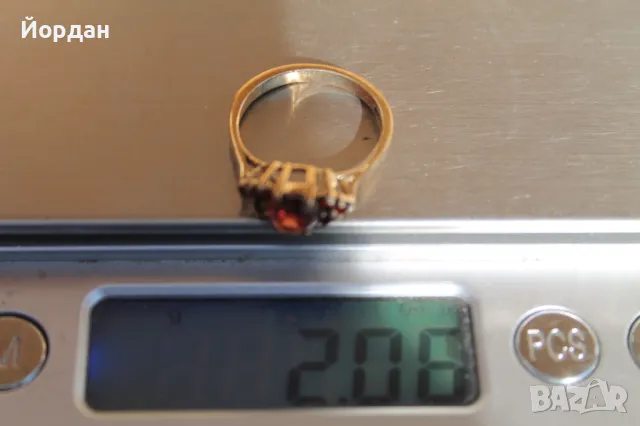 Златен английски дамски пръстен ''JSM'', снимка 14 - Пръстени - 47813026