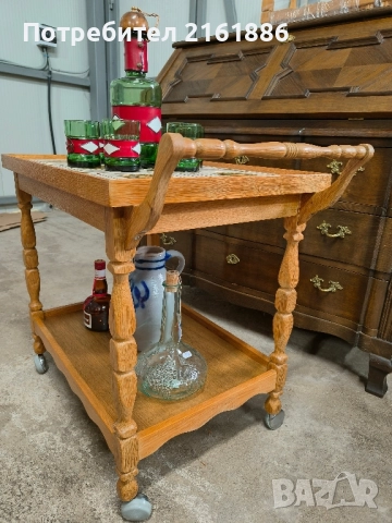 Сервизна количка с керамичен плот , снимка 2 - Други - 51966087