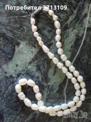 Дамско колие от естествени перли, снимка 3 - Колиета, медальони, синджири - 51127606