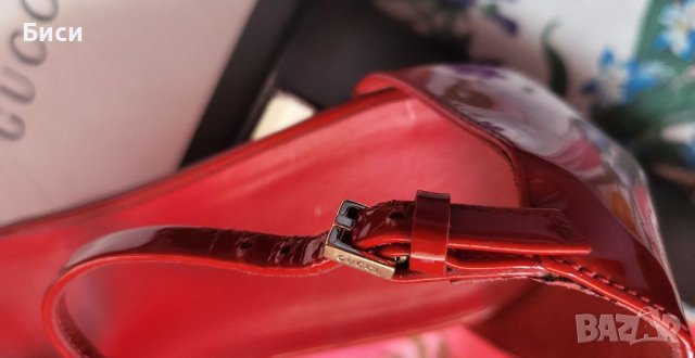 Gucci/Гучи-оригинални сандали,н.37 1/2 естествена кожа и лак, снимка 7 - Сандали - 36684245