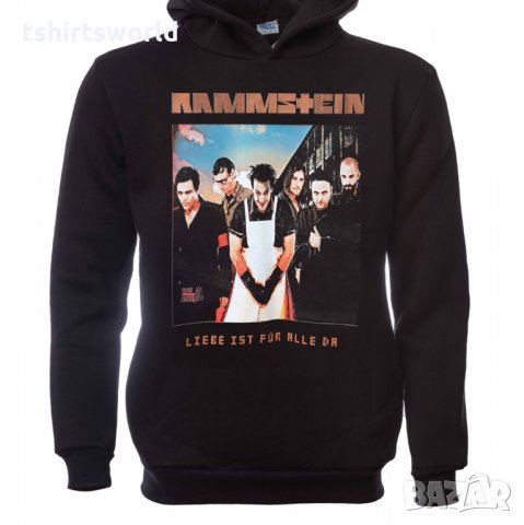 Нов мъжки суичър с дигитален печат на музикалната група Rammstein, Рамщайн - Liebe ist für alle da, снимка 5 - Суичъри - 31819733