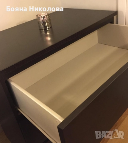 Скрин с три чекмеджета, Икеа, снимка 5 - Скринове - 52572568