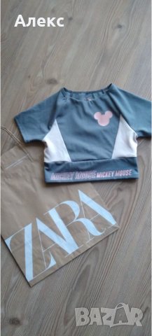 Zara Disney - бюстие 9-10г, снимка 3 - Детски тениски и потници - 42504398