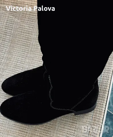 Красиви велурени ботуши  TAMARIS Германия, снимка 13 - Дамски ботуши - 48801319