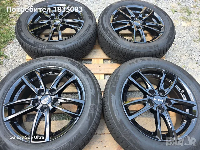 Чисто нови лети джанхи 16ки 5х114.3 Kia + зимни гуми 205/60/16 Nexen, снимка 3 - Гуми и джанти - 55809835