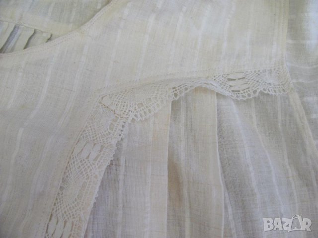 19 век Фолк Арт Женска Кенарена Риза, снимка 6 - Антикварни и старинни предмети - 35410599