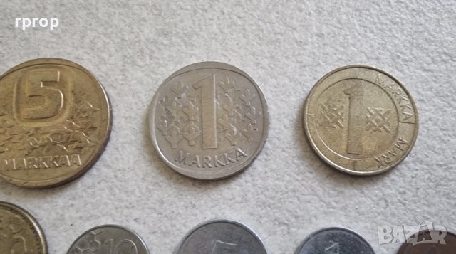 Монети. Финландия. Финланско пени и марка. 8 бройки., снимка 6 - Нумизматика и бонистика - 42361475