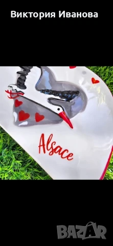 Плато и салфетник Франция, снимка 5 - Антикварни и старинни предмети - 51356484