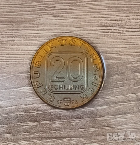 Австрия 20 шилинга 1996 Антон Брукнер нумисбриф, снимка 3 - Нумизматика и бонистика - 51261854