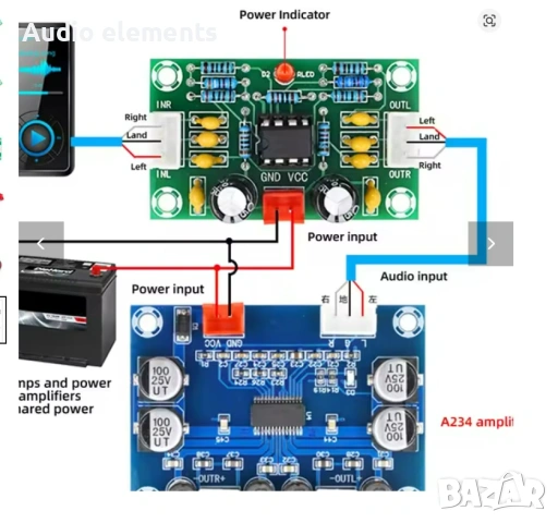 NE5532 Тонална платка Предусилвател
