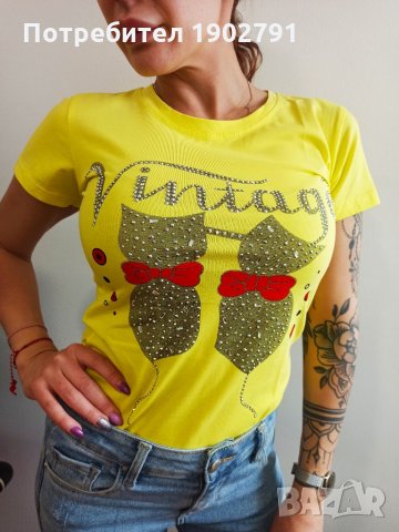 Дамска тениска с котенца, снимка 1