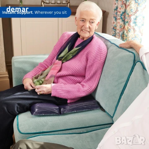 THE HELPING HAND Въздушна възглавница Equazone за облекчаване на напрежението (43 x 43 см), снимка 2 - Други стоки за дома - 51415082