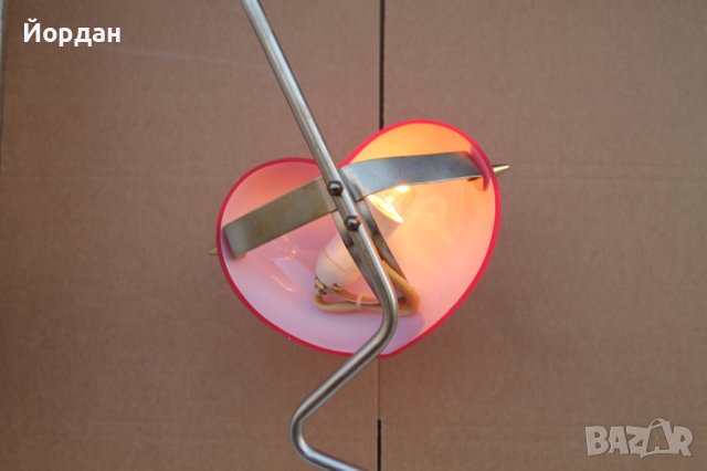 Немска лампа метал и стъкло, снимка 8 - Други - 42234424
