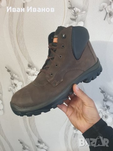 Предпазни работни обувки с метално бомбе Emma - D-XD Brown S3 HI Clasical  номер 45, снимка 3 - Други - 42610786