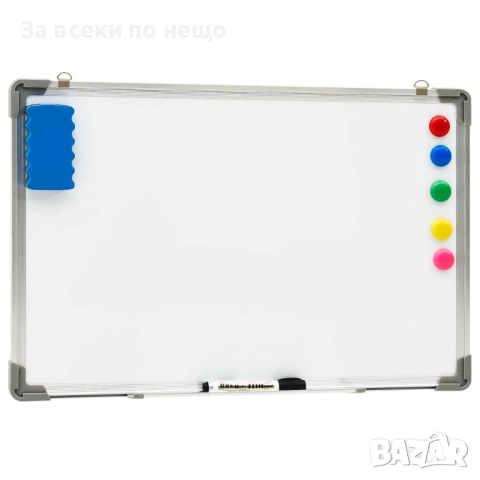 Магнитна дъска за сухо изтриване, бяла, 60x40 см, стомана Код P1156, снимка 8 - Други стоки за дома - 51704855