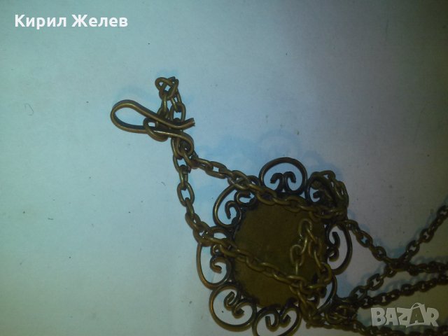 СТАР БРОНЗОВ НАКИТ РЕТРО АРТ БИЖУ с ГОЛЯМ ФАТУРАН с ДАМАРИ 12355, снимка 8 - Колиета, медальони, синджири - 29825591