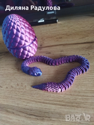 3D принтирана змия в яйце, снимка 5 - Други стоки за дома - 52510062