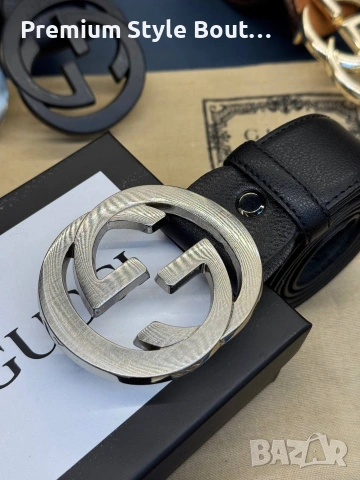 Колани Gucci от естествена кожа в кутия , снимка 5 - Колани - 53932877