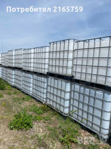 Бидони подходящи за превоз на течности Цистерни на палети с метален обков, снимка 3 - Напояване - 28761837