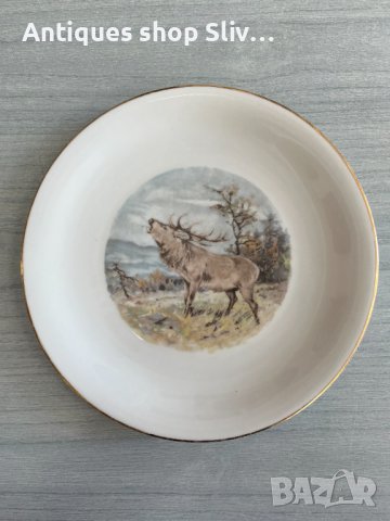 Баварска порцеланова чиния с горска сцена - Johann Seltmann. №4533