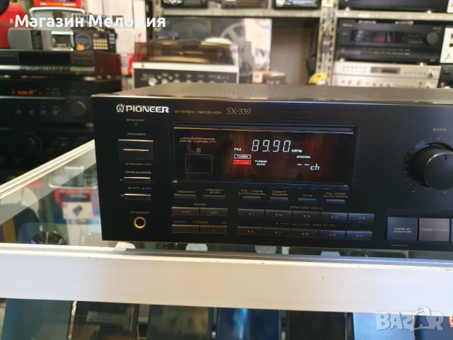 Ресийвър Pioneer SX-339 Black Две по 85 вата на 4 ома. В отлично техническо и визуално състояние., снимка 3 - Ресийвъри, усилватели, смесителни пултове - 50192559
