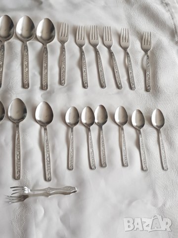 Комплект руски посребрени прибори, снимка 14 - Антикварни и старинни предмети - 42298889