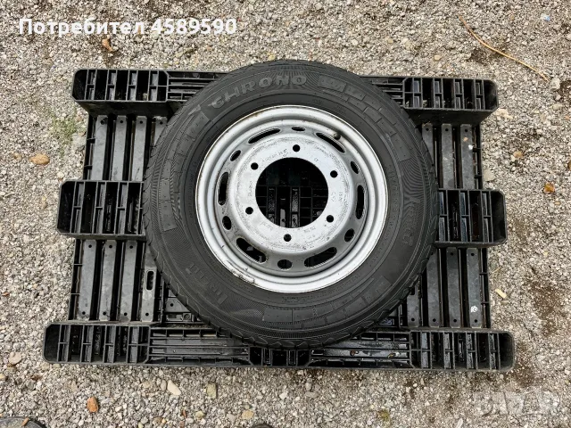 Резервна гума+Джанта 16цола 6x205 за ДВОЙНА ГУМА Mercedes Sprinter(2006-2026),Vw Crafter(2006-2017), снимка 4 - Гуми и джанти - 55668026