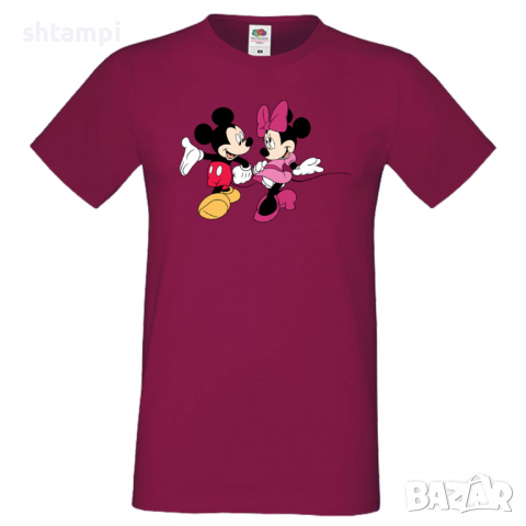 Мъжка тениска Mickey & Minnie 6 Подарък,Изненада,Рожден ден, снимка 3 - Тениски - 36575572