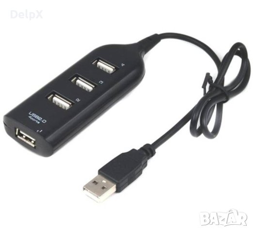 Разклонител USB HUB, 4xUSB, 1m, снимка 1