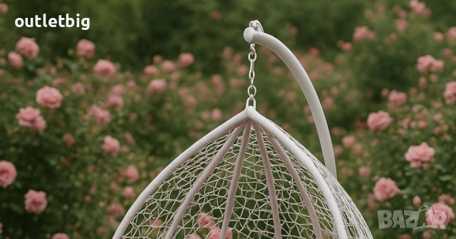 Градинска висяща люлка тип гнездо,яйце–Промоция!, снимка 3 - Градински мебели, декорация  - 52302399