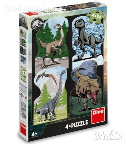 Детски пъзел 4 в 1 /4 х 54 части/, Дисни герои, снимка 4 - Игри и пъзели - 52153020