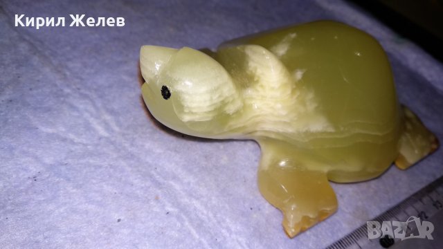 КРАСИВА ГОЛЯМА КОСТЕНУРКА от МРАМОРЕН ОНИКС АРТ ФИГУРКА СТАТУЕТКА МАЙСТОРСКА РЪЧНА ИЗРАБОТКА 33995, снимка 4 - Статуетки - 38927481