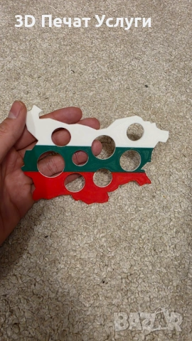 3D принтиран държач/органайзер за монети – български лев и евро Coin Card Holder