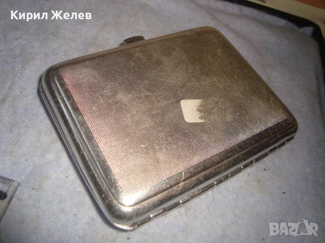 СТАРА РЕТРО - ВИНТИДЖ КОРЕКЦИОНЕРСКА СССР ПОСРЕБРЕНА ЕМАЙЛИРАНА ТАБАКЕРА 32198, снимка 4 - Колекции - 38289017