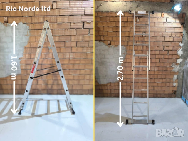 Скеле-стълба алуминиево 2х6 до 150кг, снимка 7 - Други инструменти - 54158486