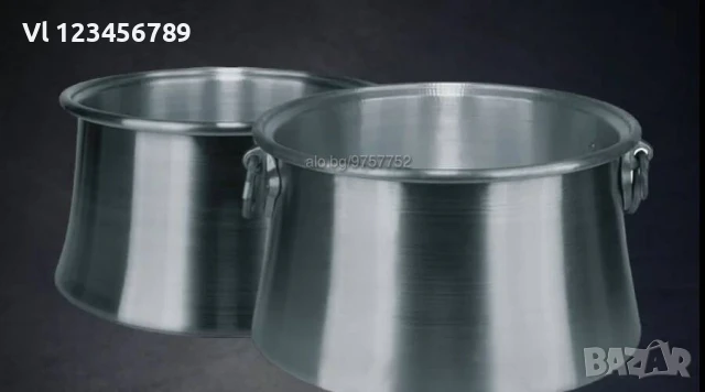 казан за курбан - Алуминиев /Арабски/ казан с капак 115 л. /104 л; 128 л/ джамийски