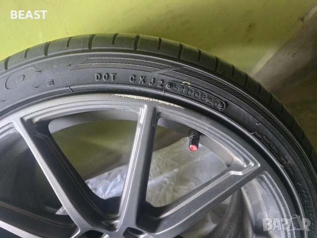Комплект Deutsche Alurad GmbH – немски джанти, с гуми Toyo Proxes Sport 225/40/19 (Made in Japan)., снимка 4 - Гуми и джанти - 52238607