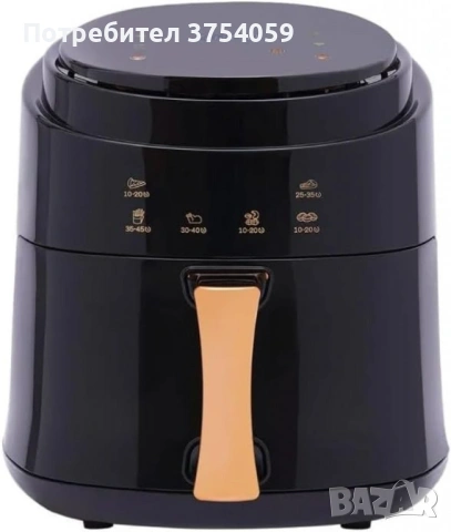 Дигитален въздушен фритюрник Cheffinger Led Air Fryer 1400W - 8L, снимка 3 - Фритюрници - 53174397
