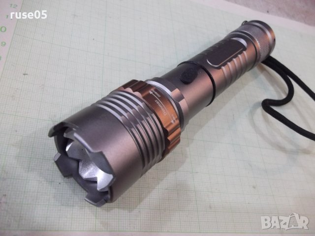 Фенер акумулаторен регулируем нов работещ, снимка 5 - Прожектори - 38185275