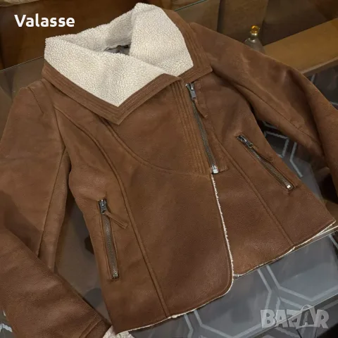 Дамско асиметрично шърлинг яке Maze размер XS/34, снимка 8 - Якета - 56262166
