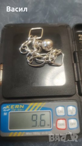 ДАМСКА СРЕБЪРНА ГРИВНА, снимка 2 - Гривни - 48653091